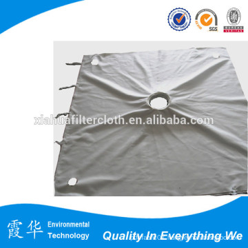 Finish treatment filter press cloth for horizontal belt filters